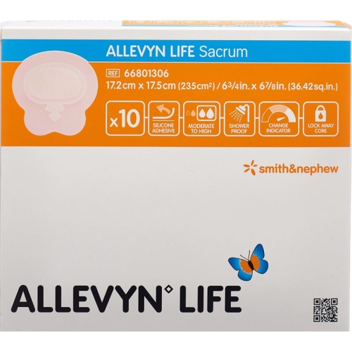 Allevyn Sacrum Life silicone foam dressing 17.2x17.5cm 10 pcs buy online