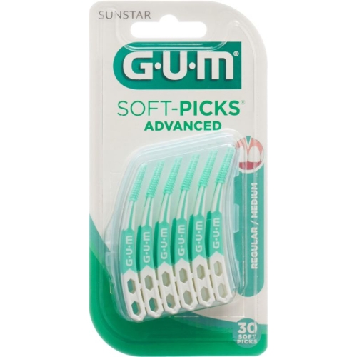 GUM SUNSTAR bristles Softpicks Advanced Regular 30 pcs buy online