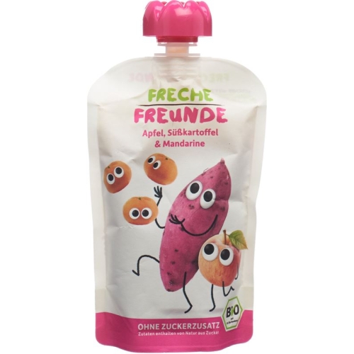 Naughty friends Quetschmus apple sweet potato & Mandarine Battalion 100 g buy online