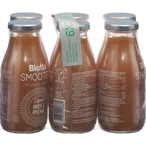 Biotta SmooTea apricot Applemint 6 x lt 0:25 buy online