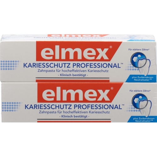 elmex ANTICARIES PROFESSIONAL toothpaste Duo 2 x 75 ml buy online