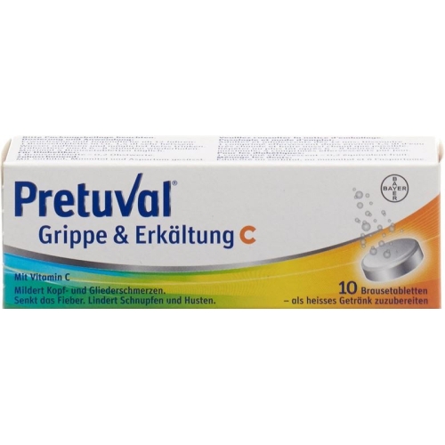 Pretuval flu and cold Brausetabl C 10 pcs buy online