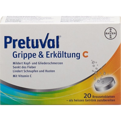 Pretuval flu and cold Brausetabl C 20 pcs buy online