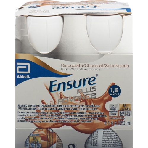 Ensure Plus Advance chocolate 4 x 220 ml buy online