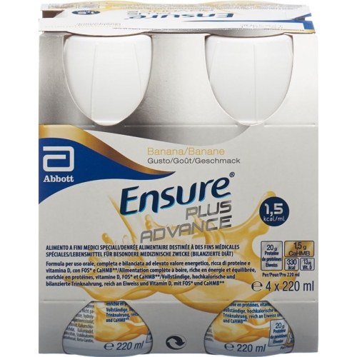 Ensure Plus Advance banana 4 x 220 ml buy online