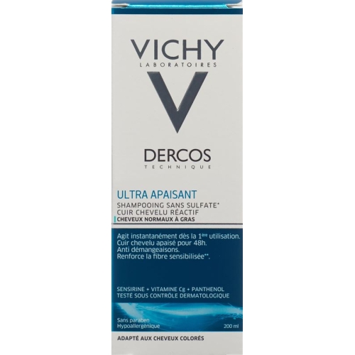 Vichy Dercos Shampooing Ultra-Sensitive Oily scalp french 200 ml buy online