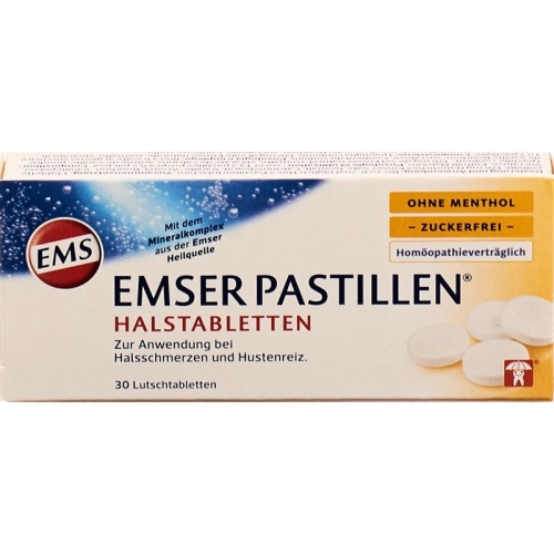 Emser sugar-free without menthol 30 pastilles buy online