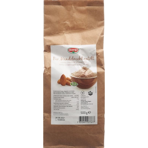 Morga Mandelmehl Entölt Glutenfrei Bio 500g buy online