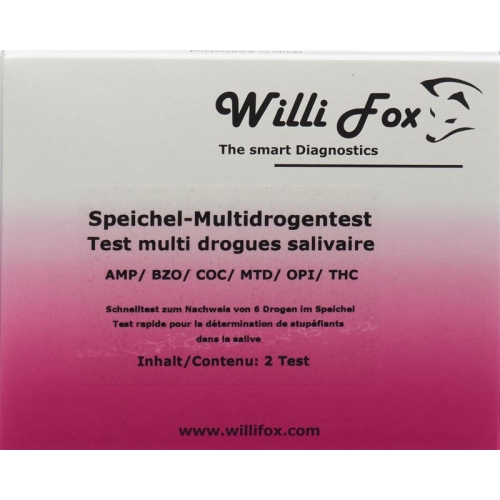 Willi Fox drug test Multi six party drugs saliva 2 pcs buy online