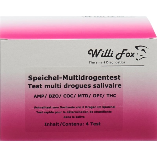 Willi Fox drug test Multi six party drugs saliva 4 pcs buy online