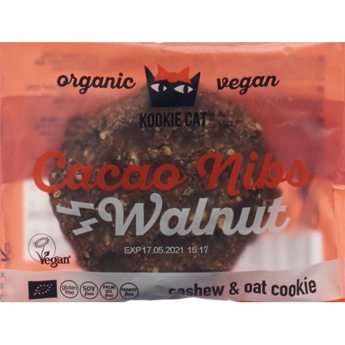 Kookie Cat Cacao Nibs Walnut Cookie 50g buy online