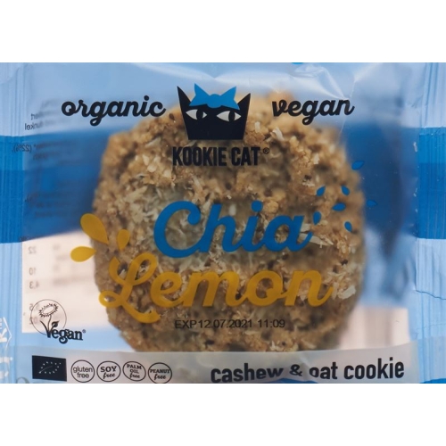 Kookie Cat Chia Lemon Cookie 50g buy online