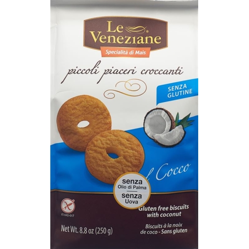 Le Veneziane Biscuits Kokosnuss Glutenfrei 250g buy online