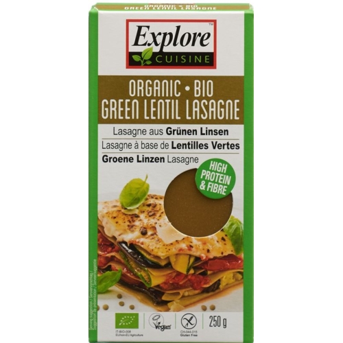 Explore Cuisine Lasagne Aus Grün Linsen Bio 250g buy online