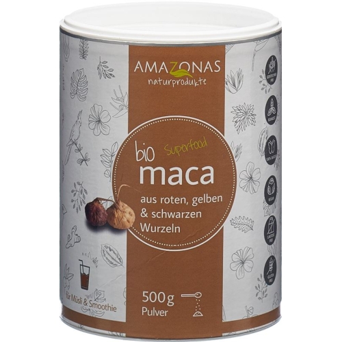 Maca Bio Pulver 100% Pur Dose 500g buy online