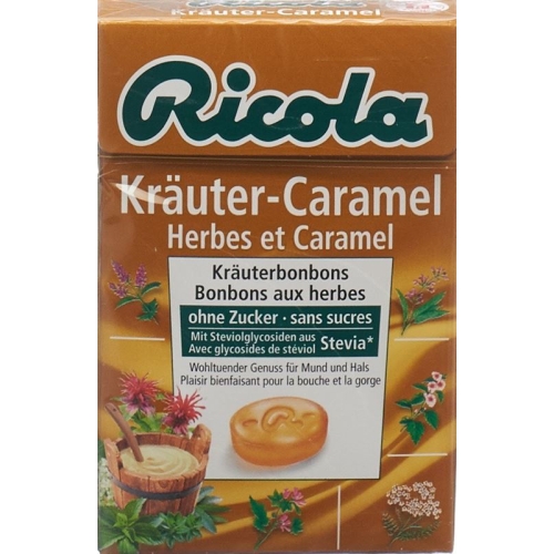 Ricola Kräuter-Caramel mit Stevia Box 50g buy online