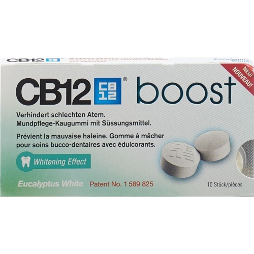 CB12 Boost White Chewing Gum Eucalyptus 10 pieces buy online