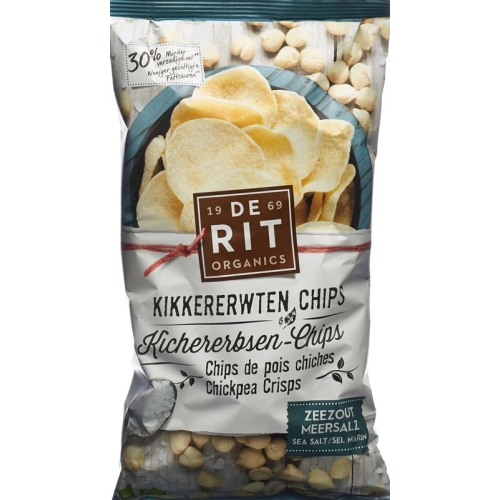 De Rit Kichererbsen-Chips Meersalz Bio 75g buy online