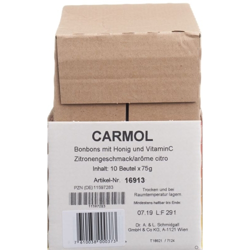 Carmol Lutschbonbons Zitrone Beutel 75g buy online