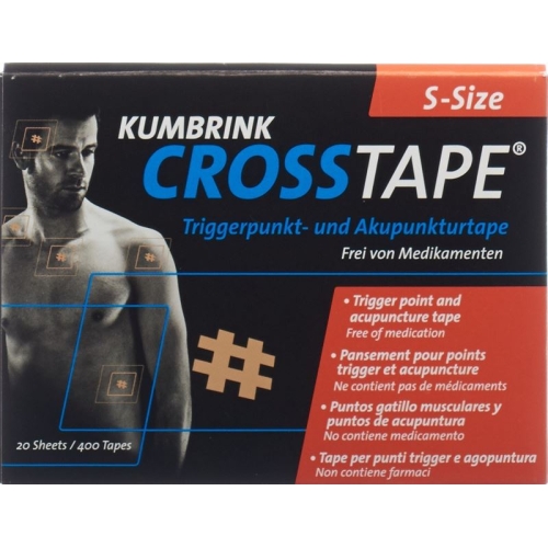 Crosstape Schmerz- Akupunkturtape S 400 Stück buy online