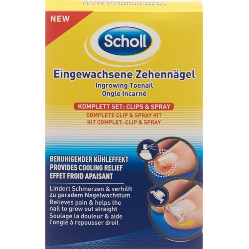 Scholl eingewachsene Zehennägel Clip & Spray Set buy online