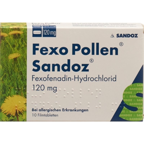 Fexo Pollen Sandoz Filmtabletten 120mg 10 Stück buy online