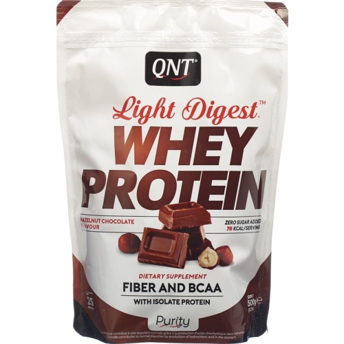 Qnt Light Digest Whey Protein Hazelnut Choco 500g buy online