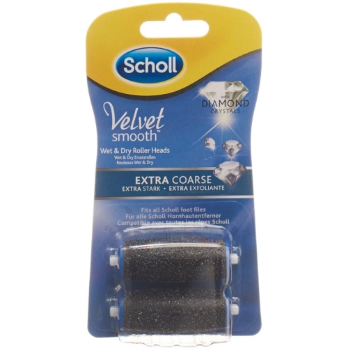 Scholl Velvet Smooth Wet & Dry Ersatzroller Extra Stark Diamantpartikel 2 Stück buy online