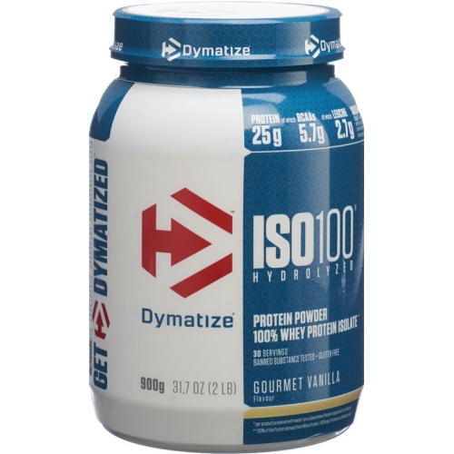 Dymatize Iso 100 Zero Carb Gourmet Vanilla 900g buy online