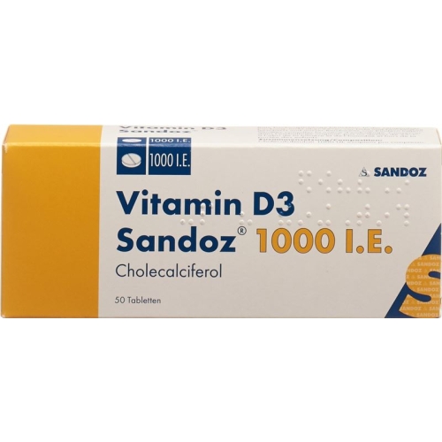 Vitamin D3 Sandoz Tabletten 1000 Ie 50 Stück buy online