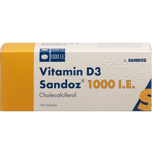 Vitamin D3 Sandoz Tabletten 1000 Ie 100 Stück buy online