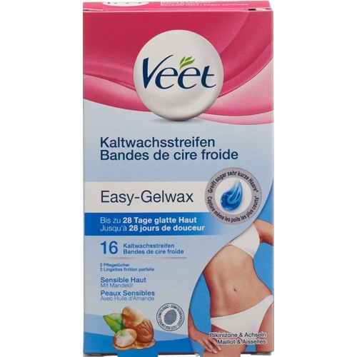 Veet Kaltwachsstreifen Bikini & Achseln Sensible Haut 8x 2 Stück buy online