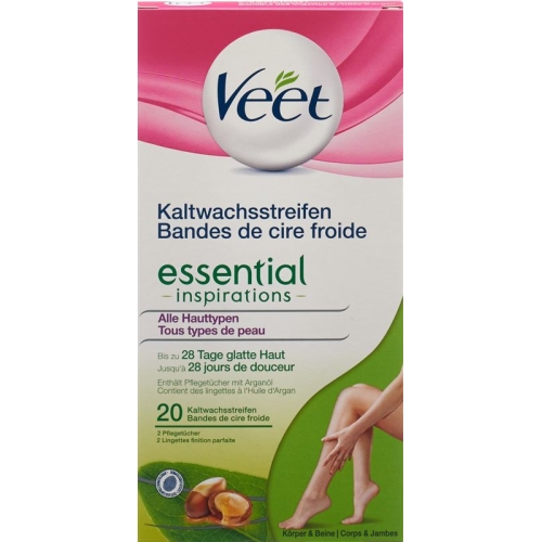 Veet Kaltwachsstreifen Beine&Körper Essen 10x 2 Stück buy online