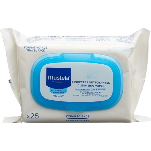 Mustela Gesichtreinigungstuch Normale Haut Neu 25 Stück buy online