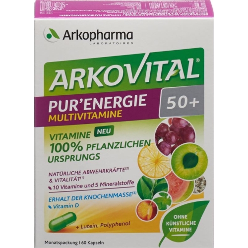 Arkovital Pur'Energie 50+ Multivitamine Kapseln Dose 60 Stück buy online