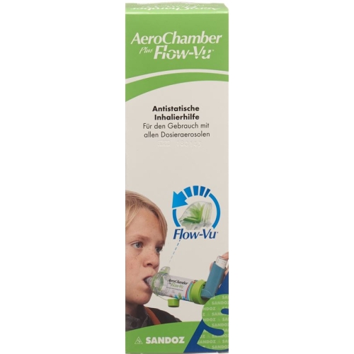 Aerochamber Plus Flow-vu ohne Maske (5+ J) Grün buy online