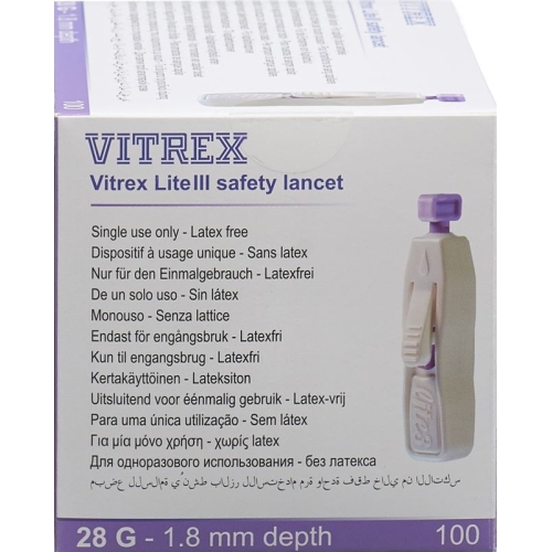 Vitrex Lite Iii Safety Einmalstechhilf 28g 100 Stück buy online