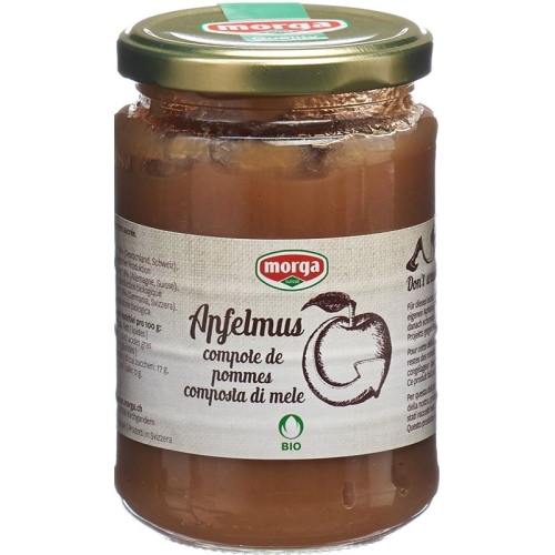 Morga Apfelmus Knospe Bio Glas 360g buy online