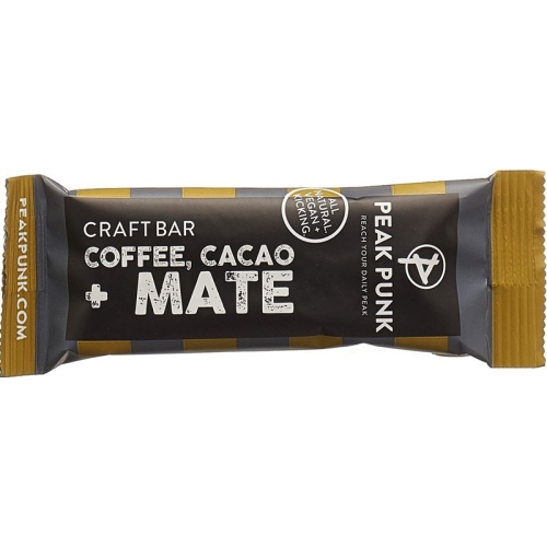 Peak Punk Bio Craft Bar Cacao Coffee & Mate 38g buy online