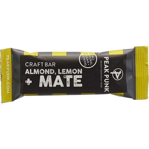 Peak Punk Bio Craft Bar Almond Lemon & Mate 38g buy online