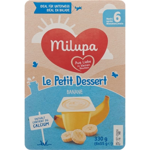 Milupa Le Petit Dessert Banane ab dem 6. Monat 6x 55g buy online