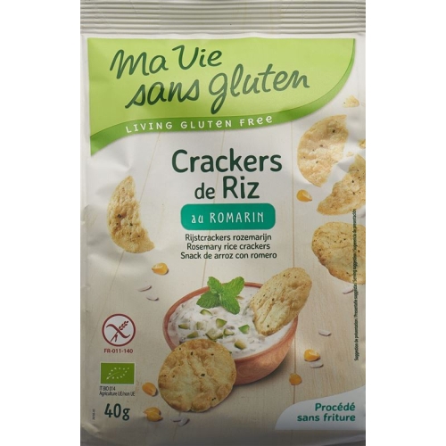 Ma Vie S Glut Reis Craecker mit Rosmarin 40g buy online