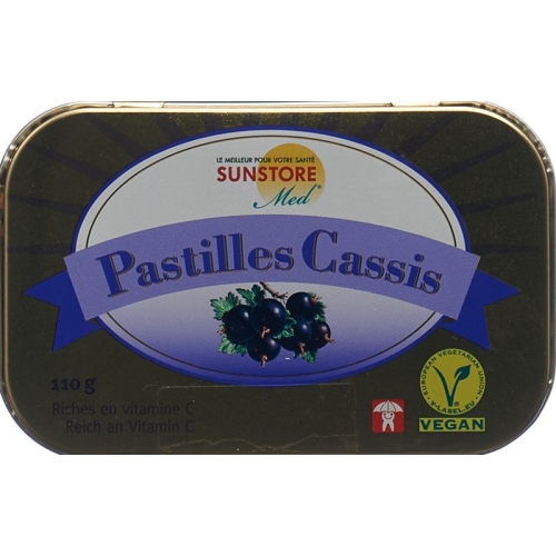 Sunstore Cassis Pastillen Dose 110g buy online