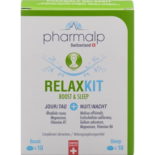 Pharmalp Relaxkit Boost & Sleep Tablets Blister 20 pcs buy online