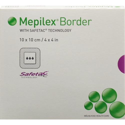 Mepilex (pi) Border Schaum Ver 10x10cm Sil 5 Stück buy online