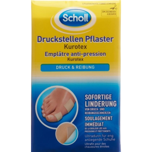 Scholl (pi) Kurotex Druckstellenpfl 75x100mm 5 Stück buy online