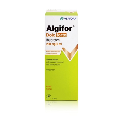 Algifor Dolo Forte Suspension 200mg/5ml Flasche 100ml buy online