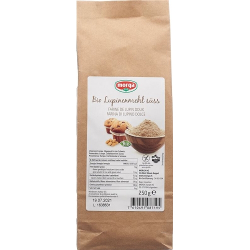 Morga Lupinenmehl Suess Bio Glutenfrei 250g buy online