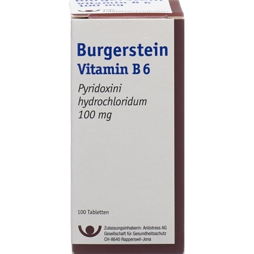 Burgerstein Vitamin B6 tablets 100 mg Ds 100 pieces buy online