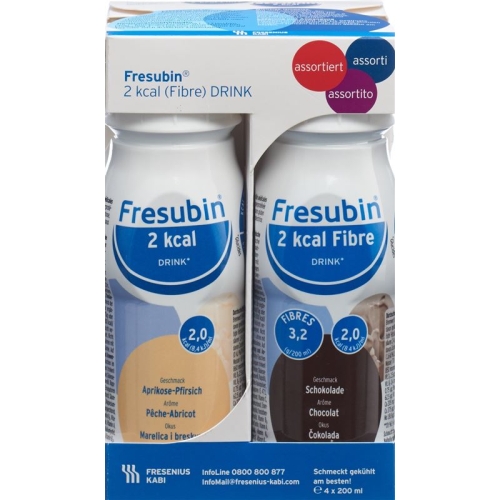 Fresubin 2 Kcal/fibre Drink Assortiert 4 Flasche 250ml buy online